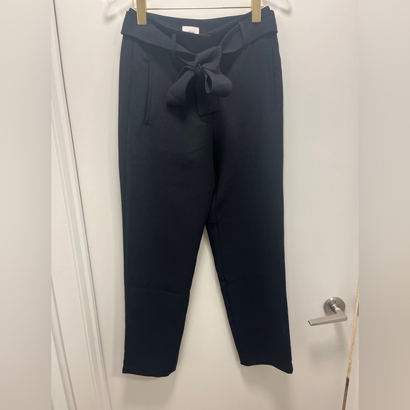 Wilfred Tie-Front Pant Black Size 6 - Picture 2 of 3